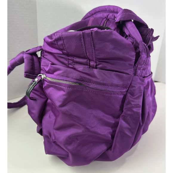 Lululemon Triumph Raspberry Gym School Diaper Duffle Bag *NO Crossbody Strap - Picture 4 of 16